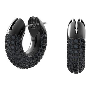 Aros de aro Dextera - Pavé - Negro - Baño de rutenio