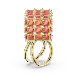 Anillo de cóctel Curiosa Cuadrado - Naranja