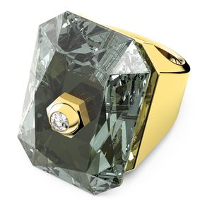 Anillo Studiosa - Gris - Baño tono oro
